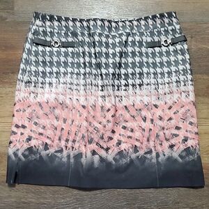 EP Pro Pink and Black Houndstooth Mini Skorts